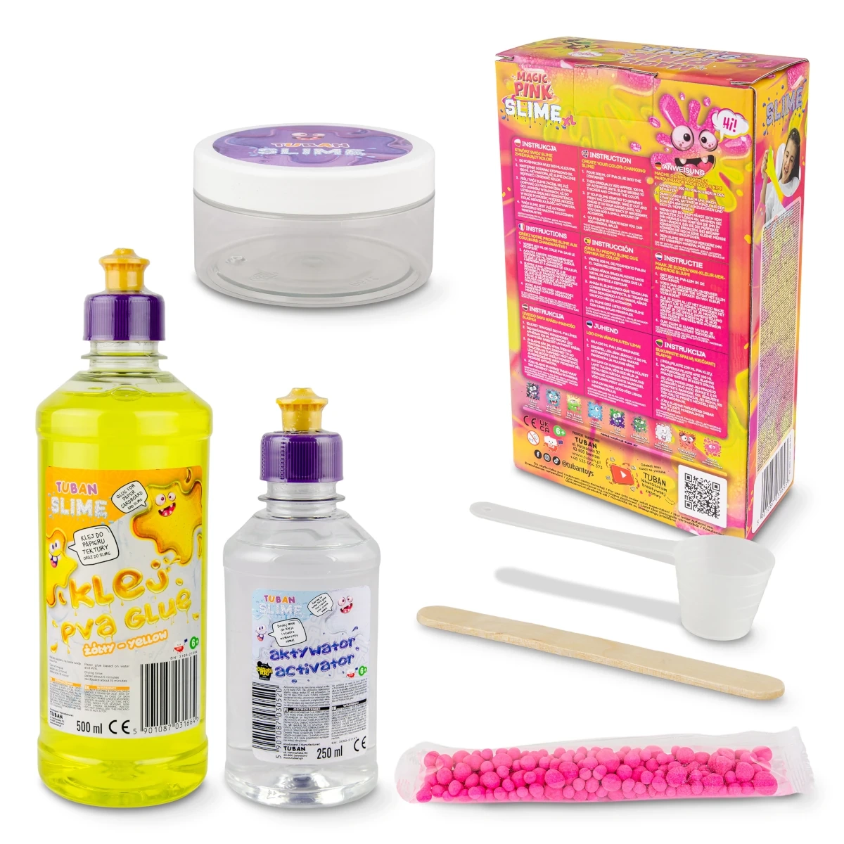 SLIME ZESTAW DIY MAGIC PINK XL - miniatura 3