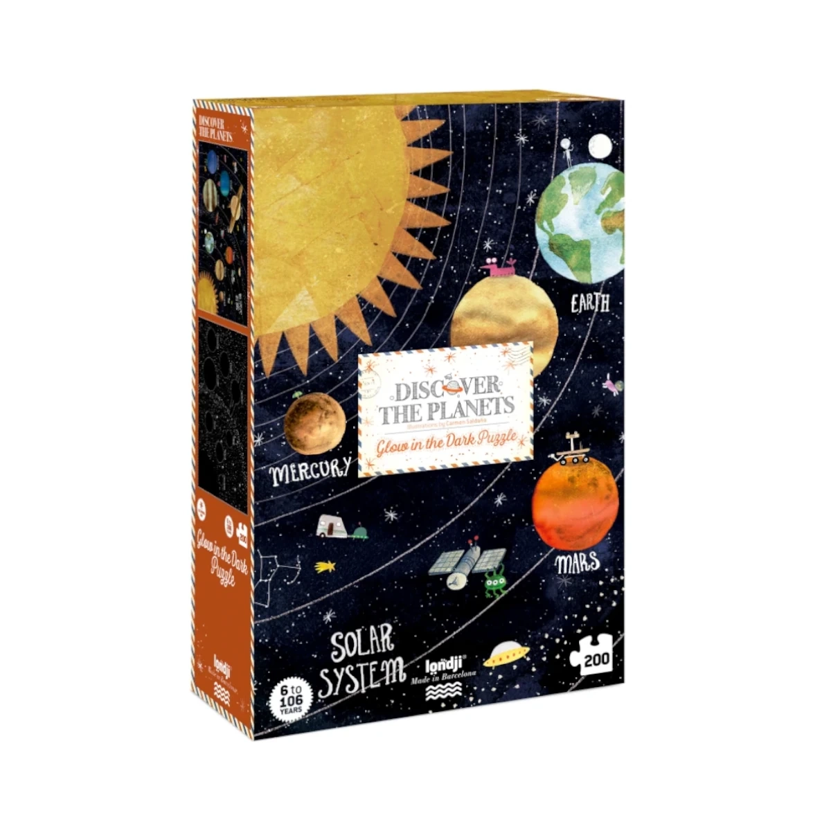 Puzzle Londji Odkryj Planety układ słoneczny 200 elementów 6+ - zdjęcie główne