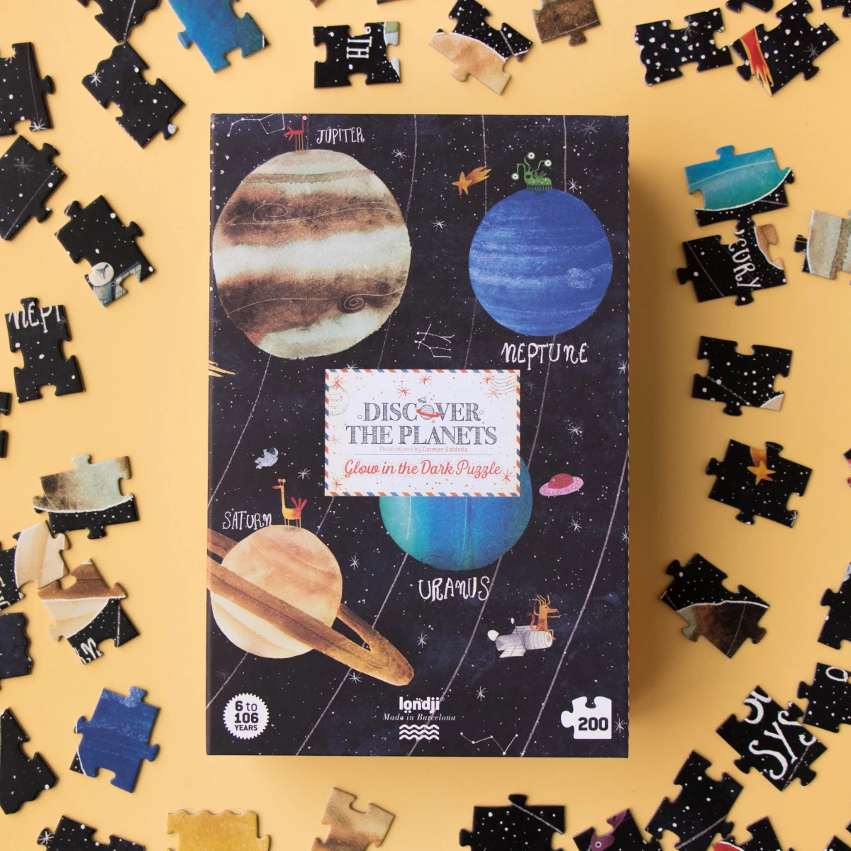 Puzzle Londji Odkryj Planety układ słoneczny 200 elementów 6+ - miniatura 5