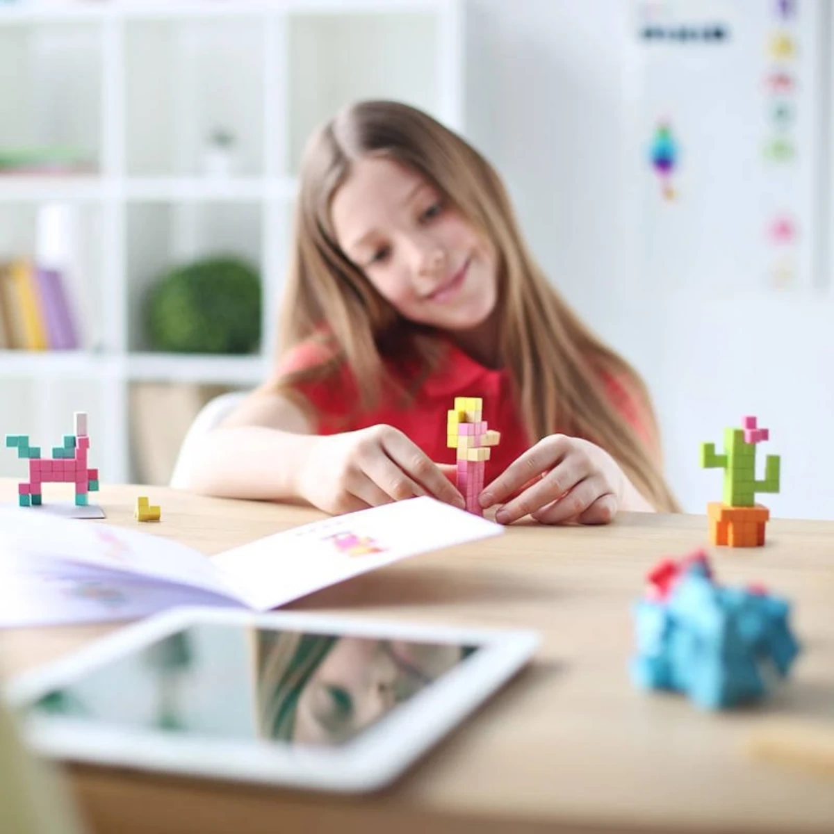 Klocki magnetyczne Pixio Bright Animals zwierzęta 90 elementów 6+ - miniatura 6