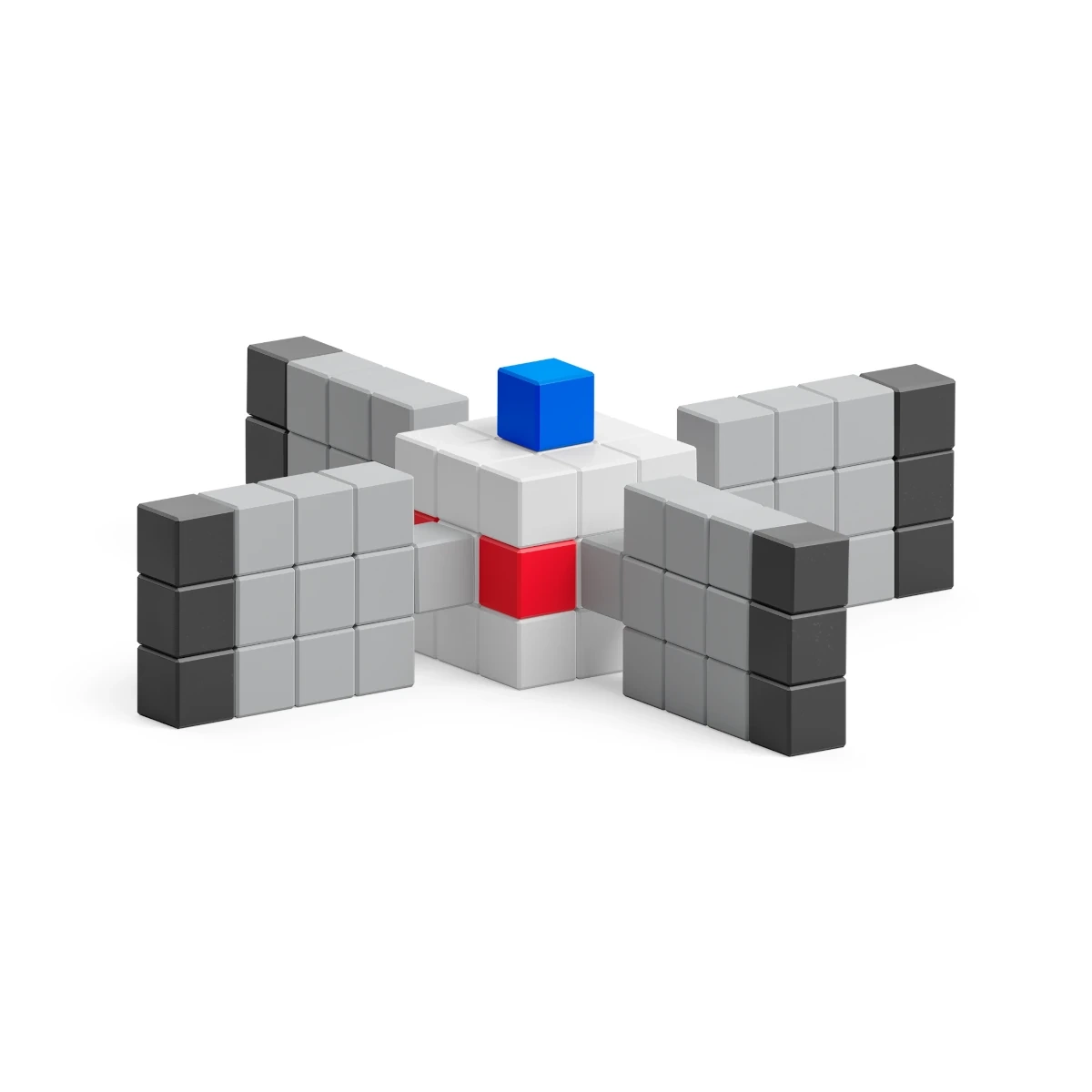 Klocki magnetyczne Pixio NASA Deep Space Mission 214 elementów 6+ - miniatura 8