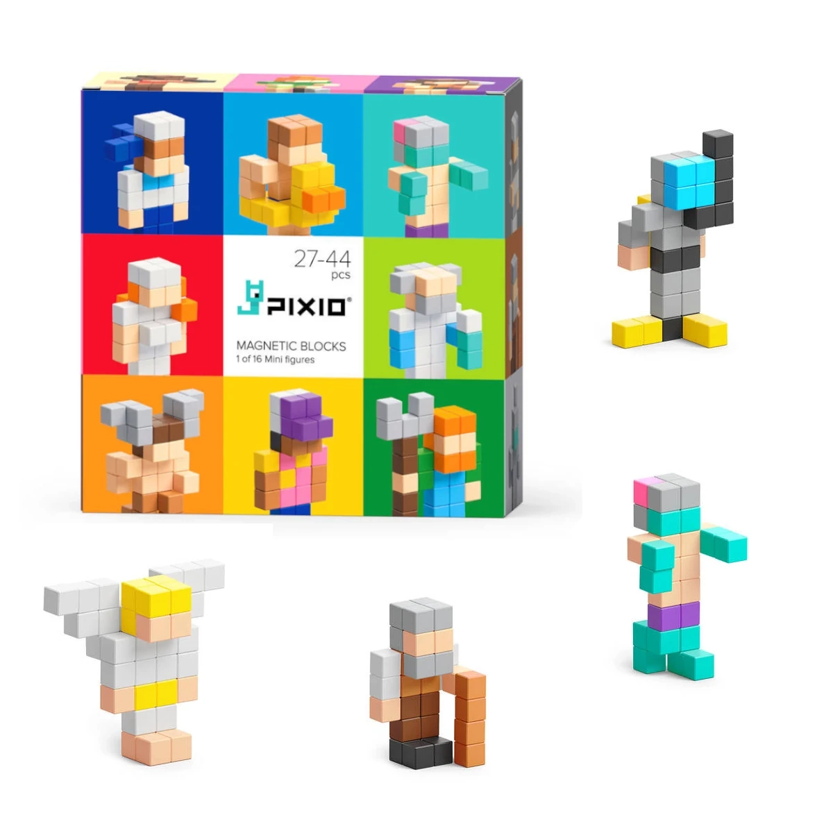 Klocki magnetyczne Pixio Mini Figures Surprise Series 6+ - Pixio