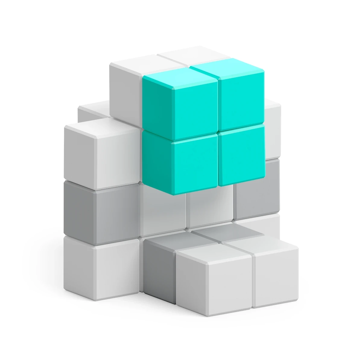 Klocki magnetyczne Pixio NASA Space Colony Outpost 60 elementów 6+ - miniatura 7