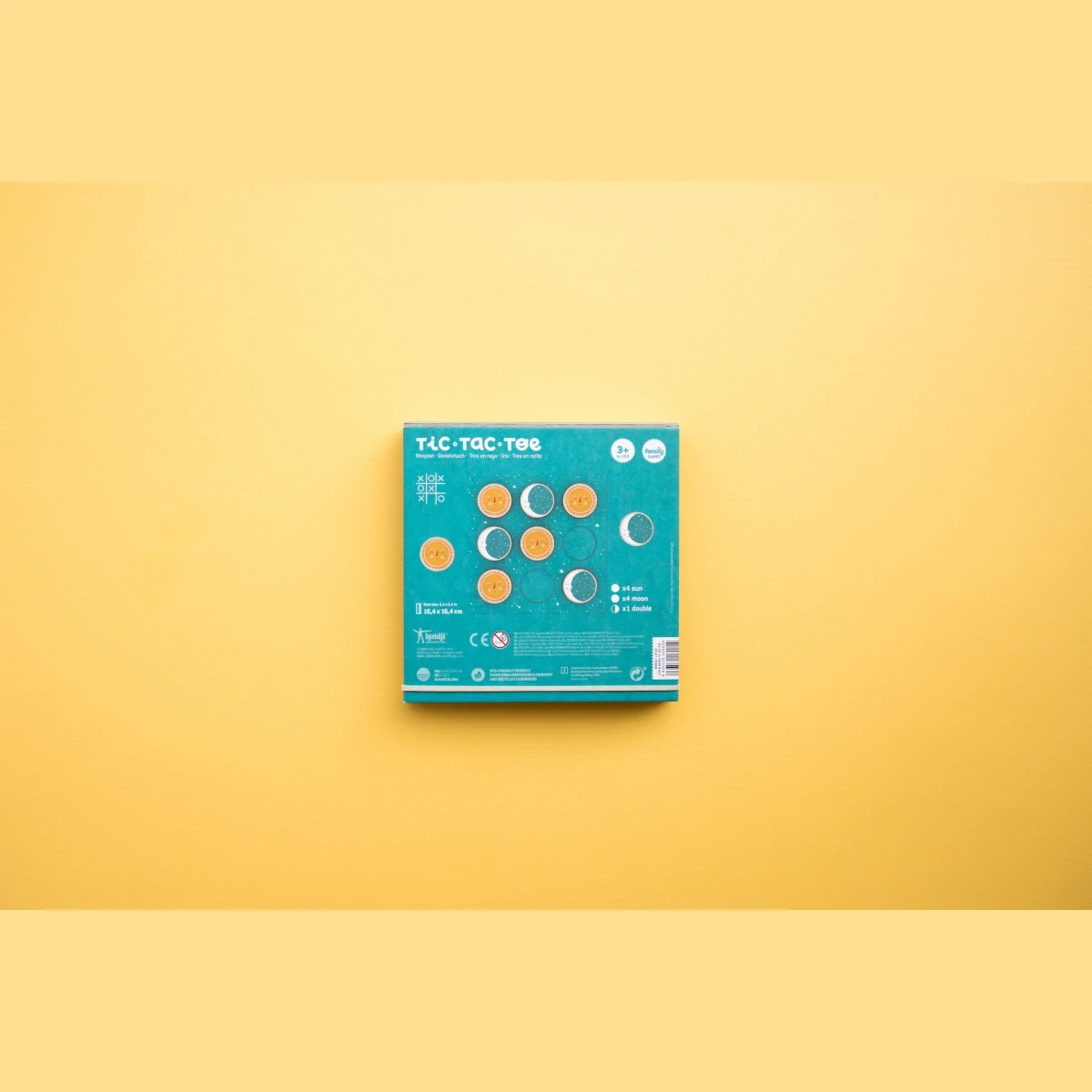 Gra kółko i krzyżyk Londji Słońce i księżyc drewniana 4+ - miniatura 6