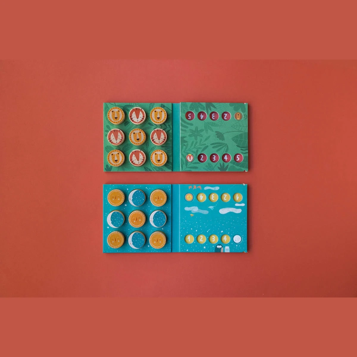 Gra kółko i krzyżyk Londji Słońce i księżyc drewniana 4+ - miniatura 8