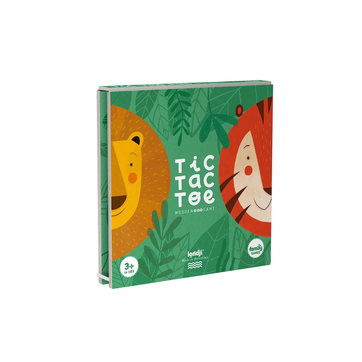 Gra kółko i krzyżyk Londji Lew i tygrys drewniana 4+ - Londji