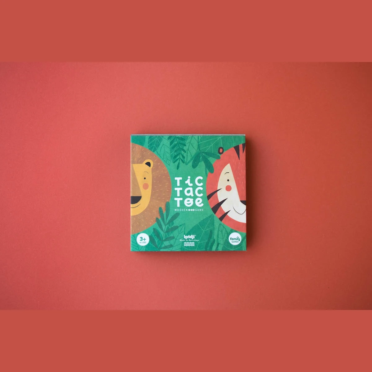 Gra kółko i krzyżyk Londji Lew i tygrys drewniana 4+ - miniatura 5