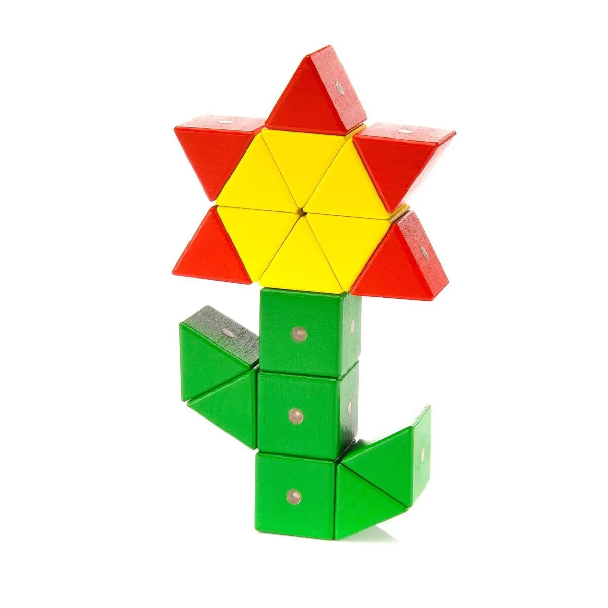 Drewniane klocki magnetyczne WABI 80 elementów z 304 magnesami 3+ - miniatura 18