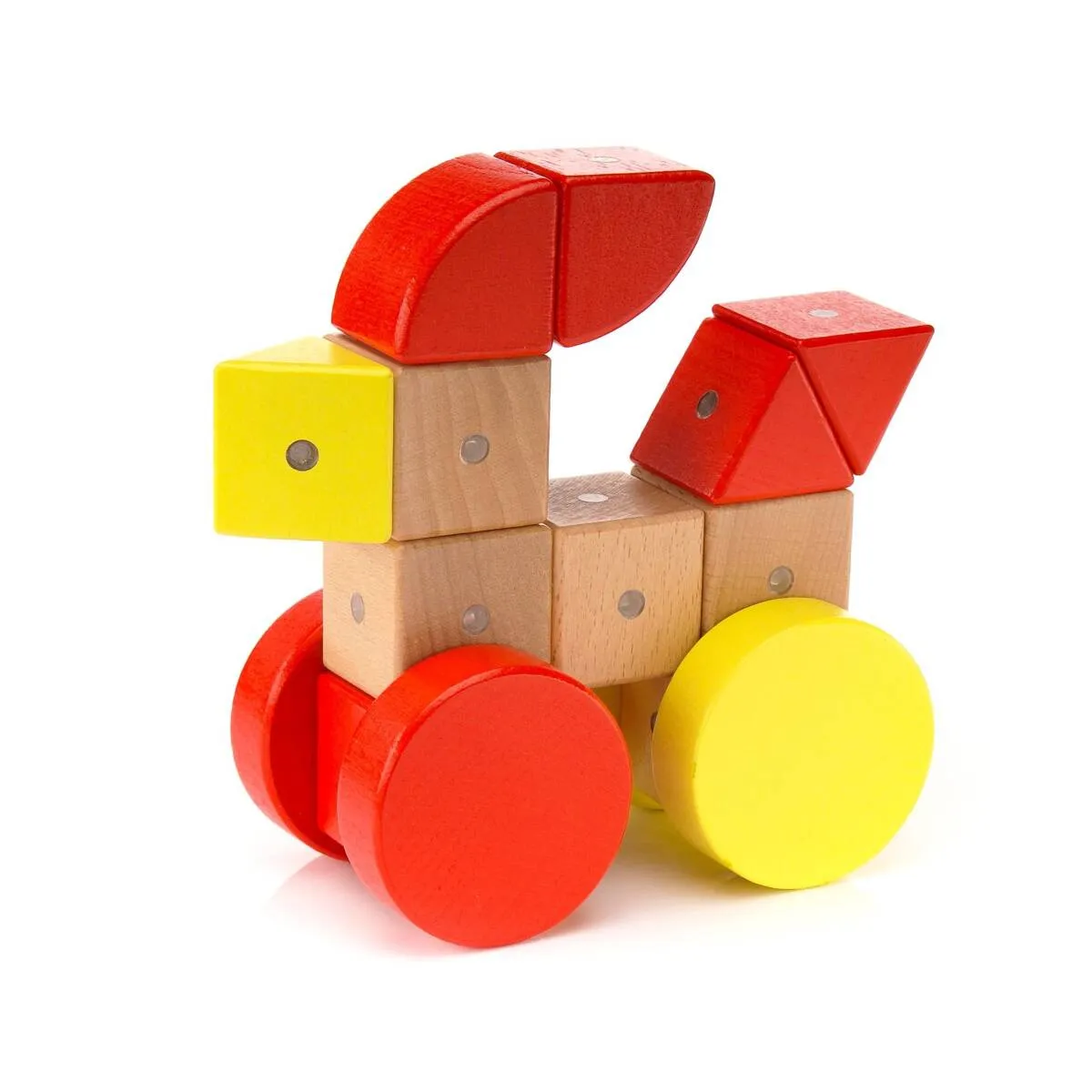 Drewniane klocki magnetyczne WABI 40 elementów z 152 magnesami 3+ - miniatura 10