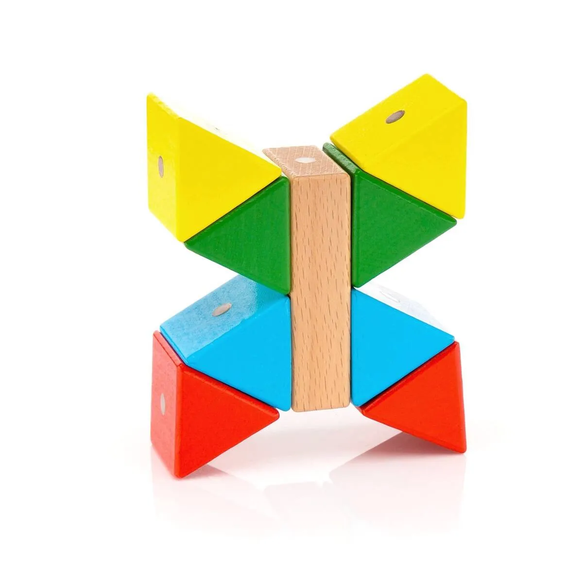 Drewniane klocki magnetyczne WABI 40 elementów z 152 magnesami 3+ - miniatura 13