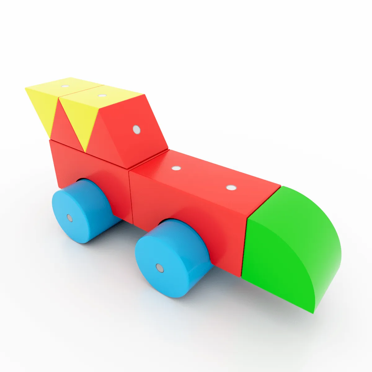 Drewniane klocki magnetyczne WABI 40 elementów z 152 magnesami 3+ - miniatura 18