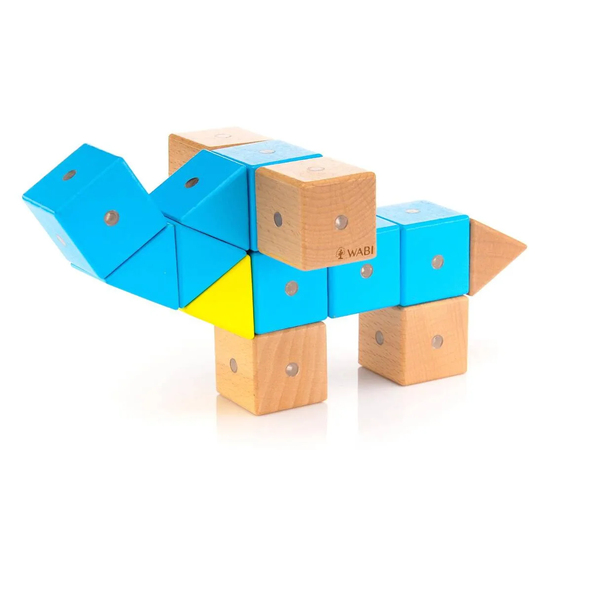 Drewniane klocki magnetyczne WABI 40 elementów z 152 magnesami 3+ - miniatura 27