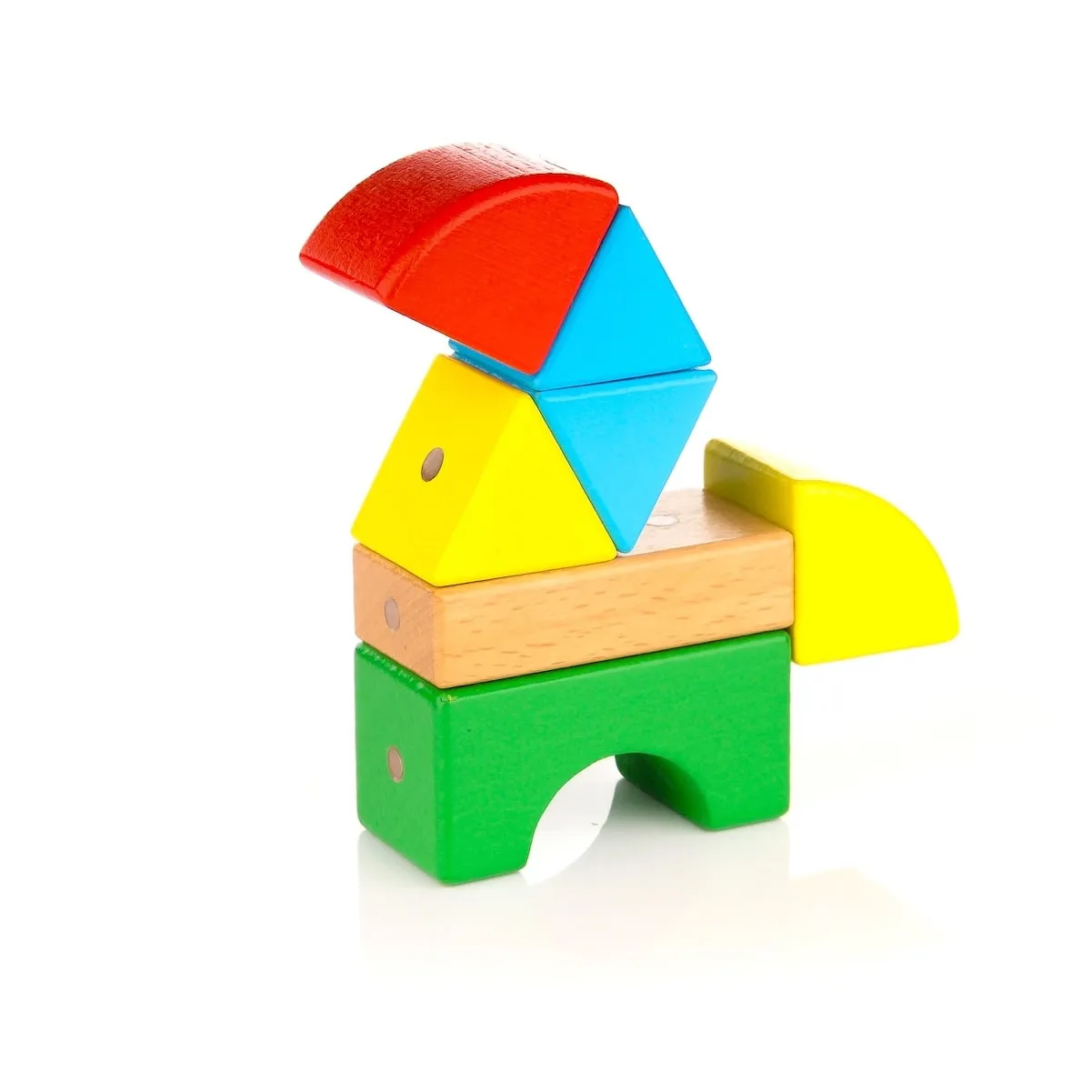 Drewniane klocki magnetyczne WABI 20 elementów z 76 magnesami 3+ - miniatura 13