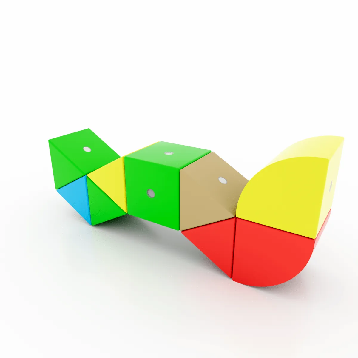 Drewniane klocki magnetyczne WABI 20 elementów z 76 magnesami 3+ - miniatura 20