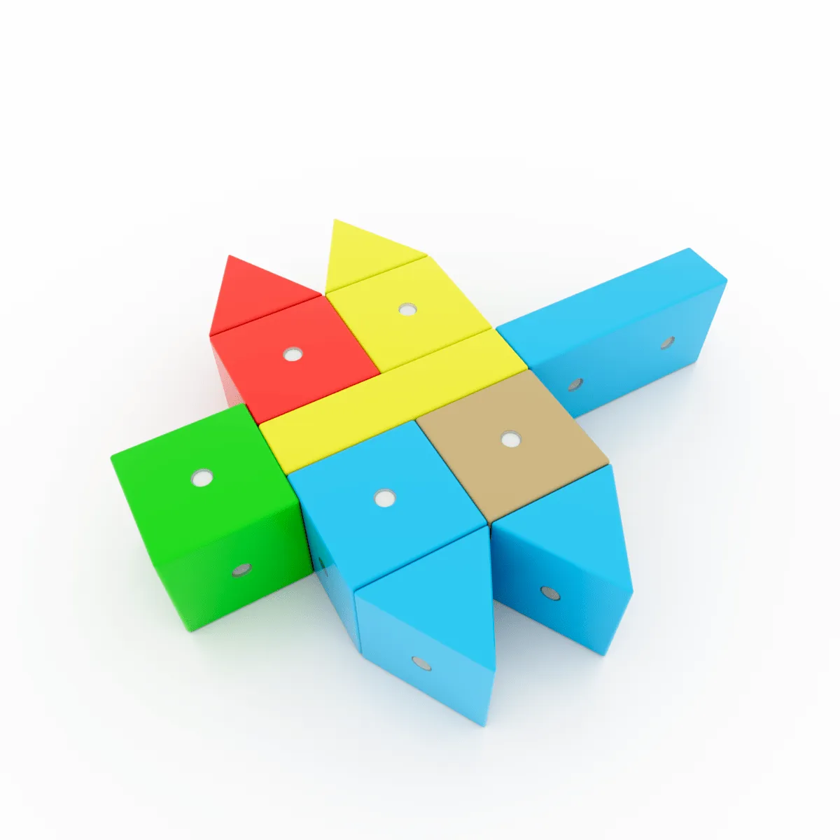 Drewniane klocki magnetyczne WABI 20 elementów z 76 magnesami 3+ - miniatura 23