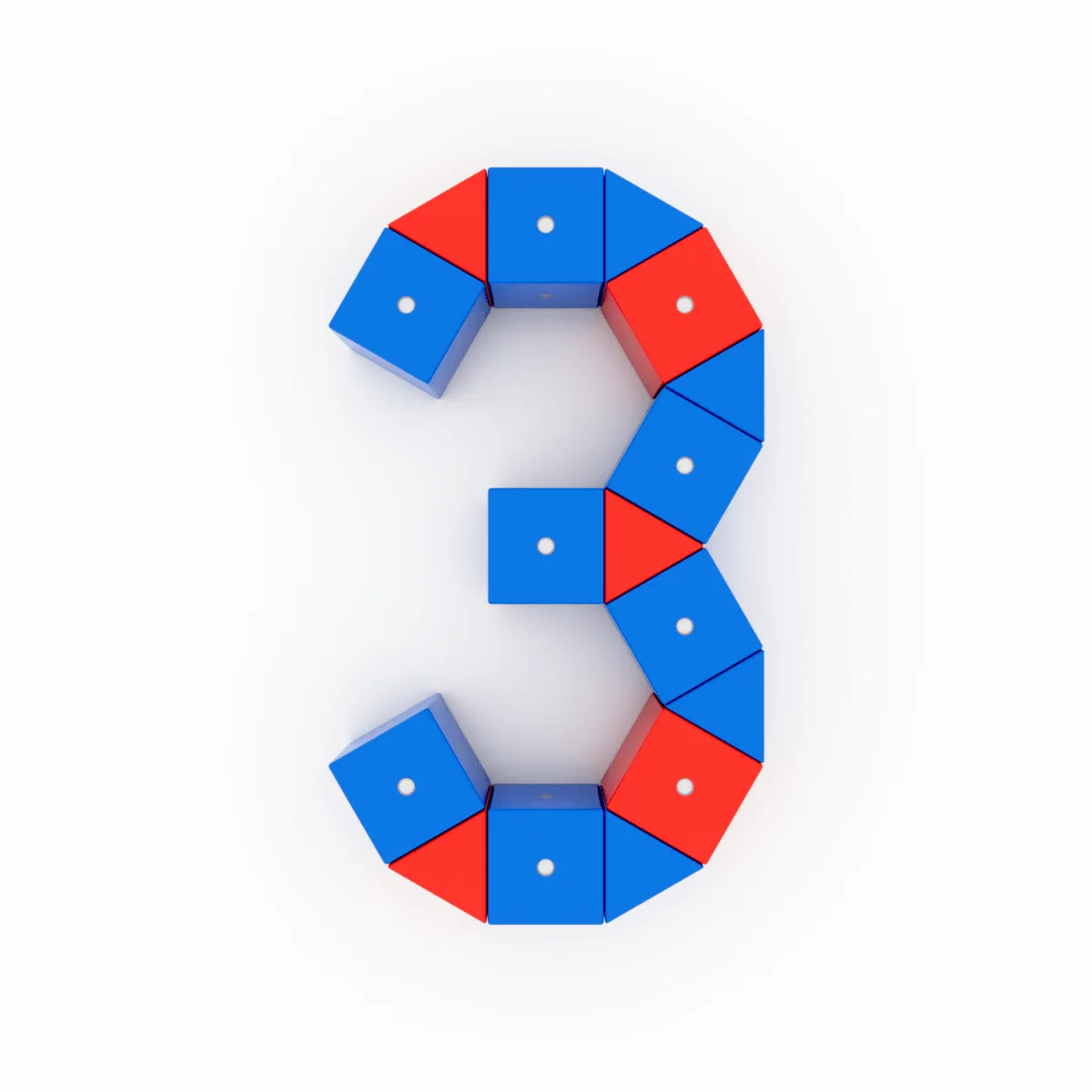 Drewniane klocki magnetyczne WABI zestaw edukacyjny 120 elementów z tacką 3+ - miniatura 26