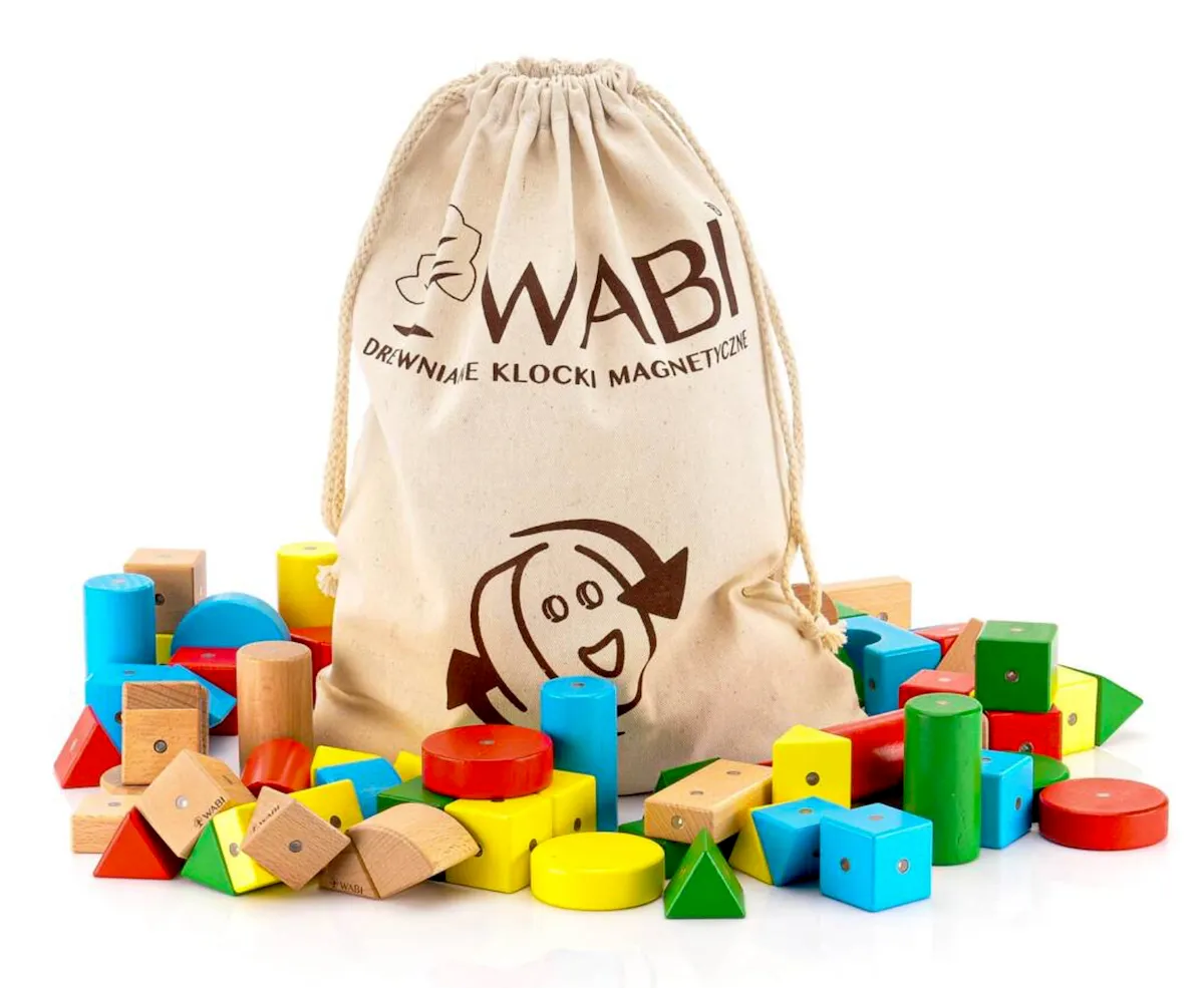 Bawełniany worek na klocki WABI 30x40 cm - miniatura 4