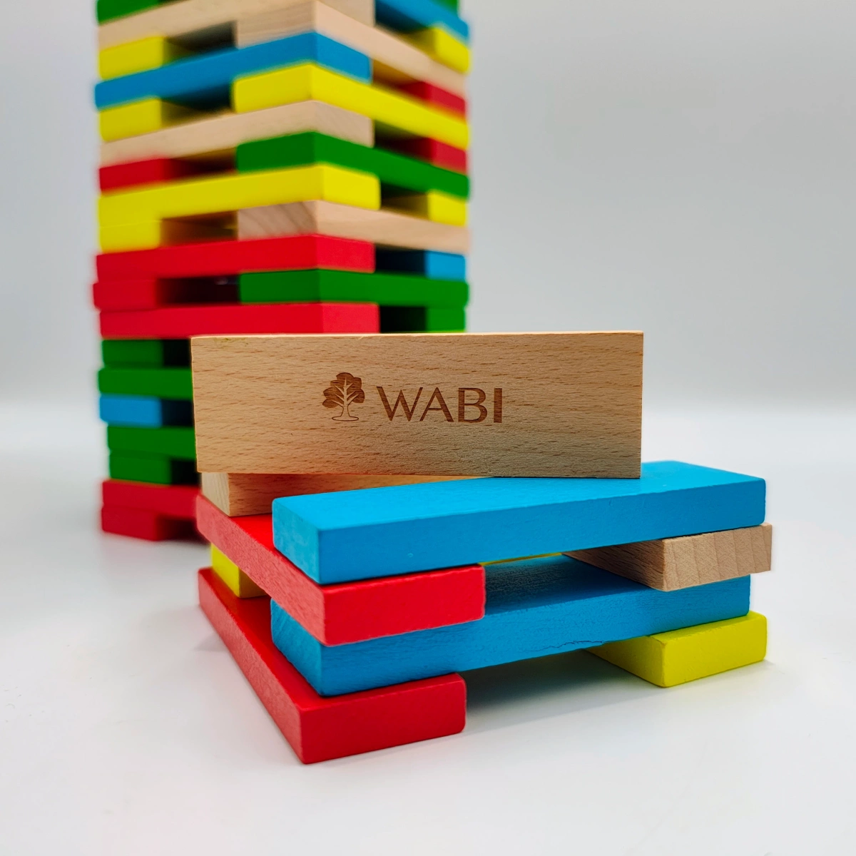 Drewniane klocki deseczki WABI Planks 8 cm 200 sztuk 3+ - miniatura 11