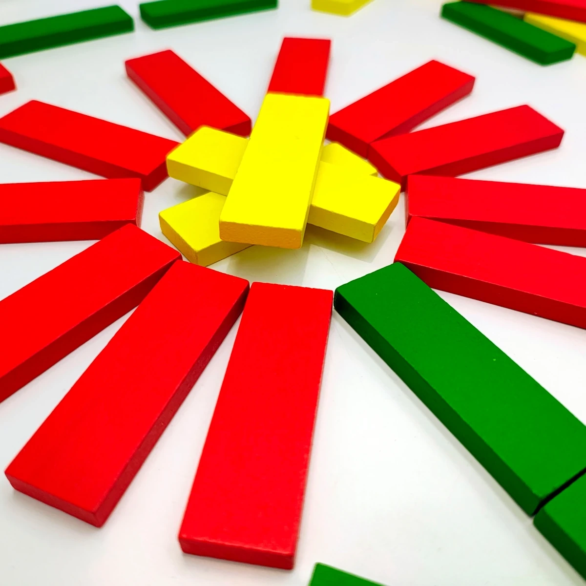 Drewniane klocki deseczki WABI Planks 12 cm 100 sztuk 3+ - miniatura 7