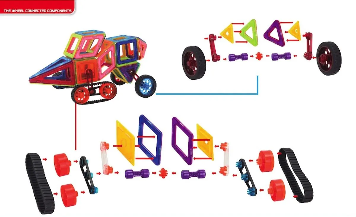 Magical Magnet 98 el. - Klocki Magnetyczne - miniatura 13