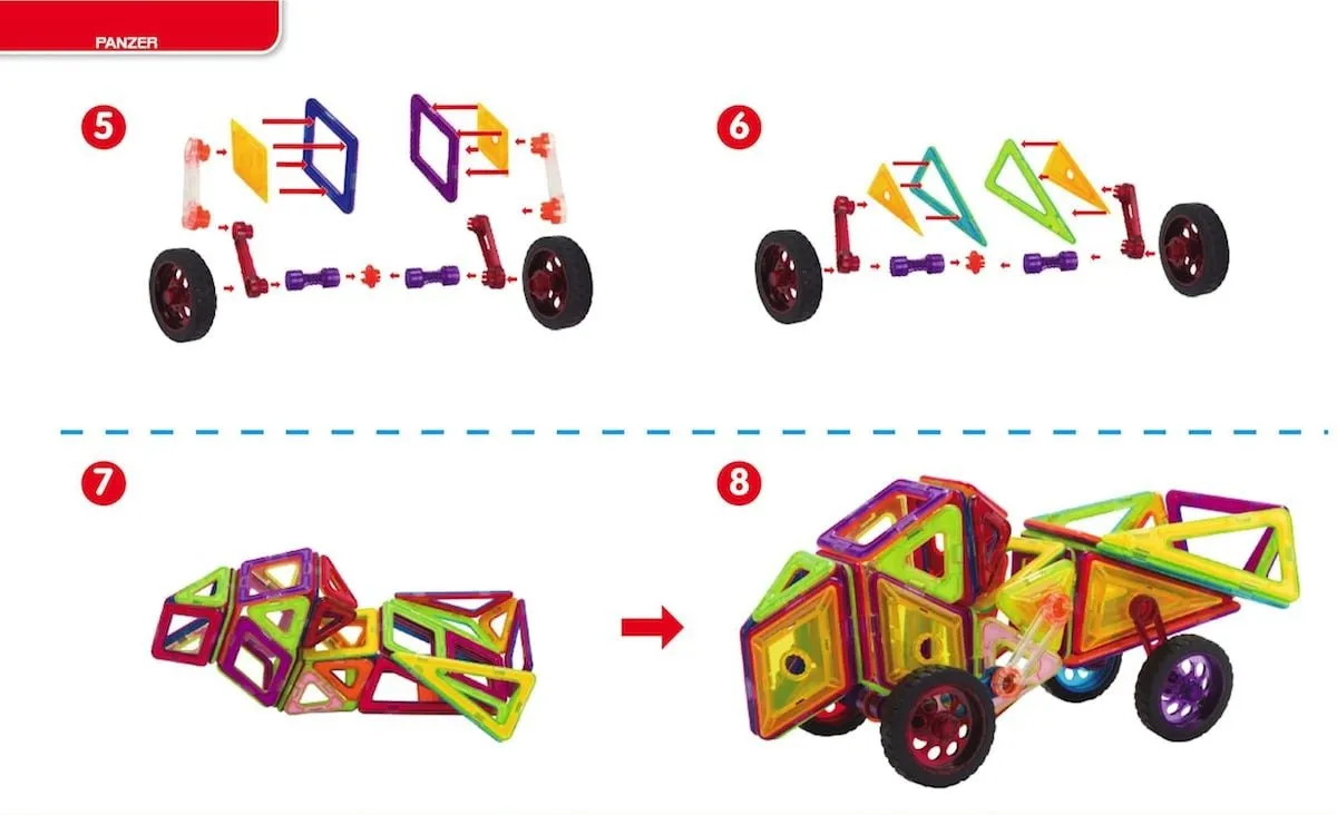 Magical Magnet 98 el. - Klocki Magnetyczne - miniatura 17