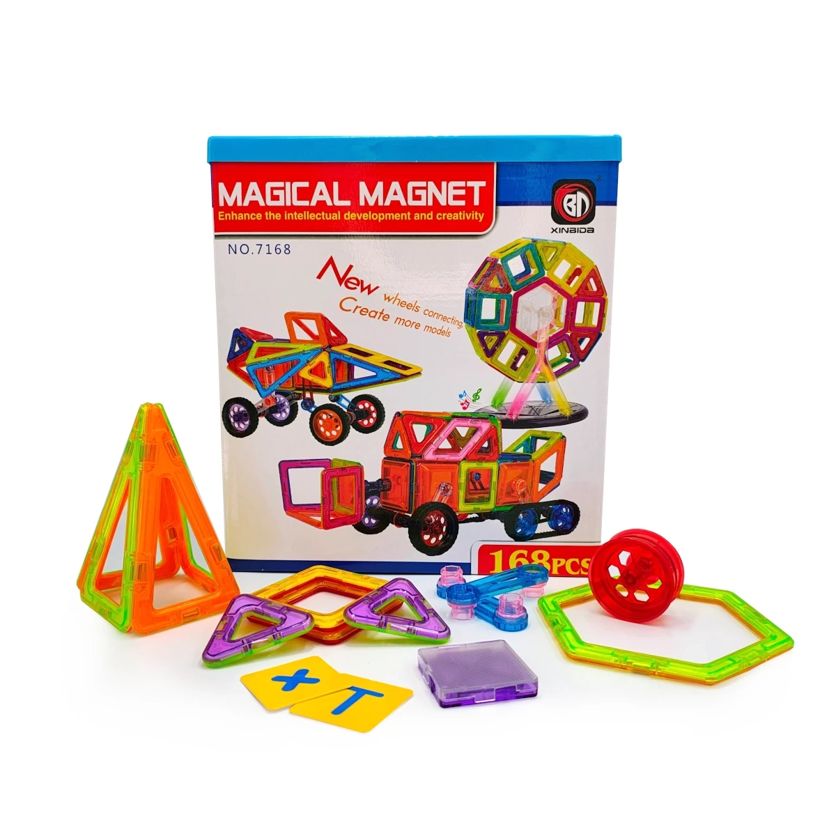 Magical Magnet 168 el. - Klocki magnetyczne - X-Bida