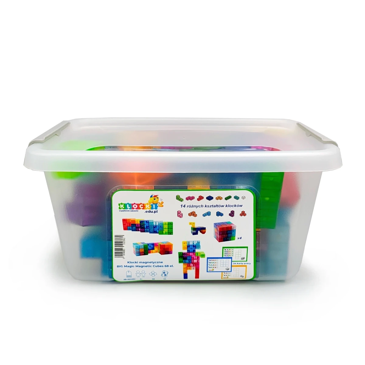Klocki magnetyczne BIG Magic Cubes 68el. - miniatura 4