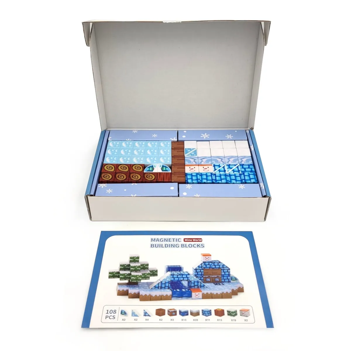 Magnetyczne klocki - MagCraft - 108 el. - miniatura 5