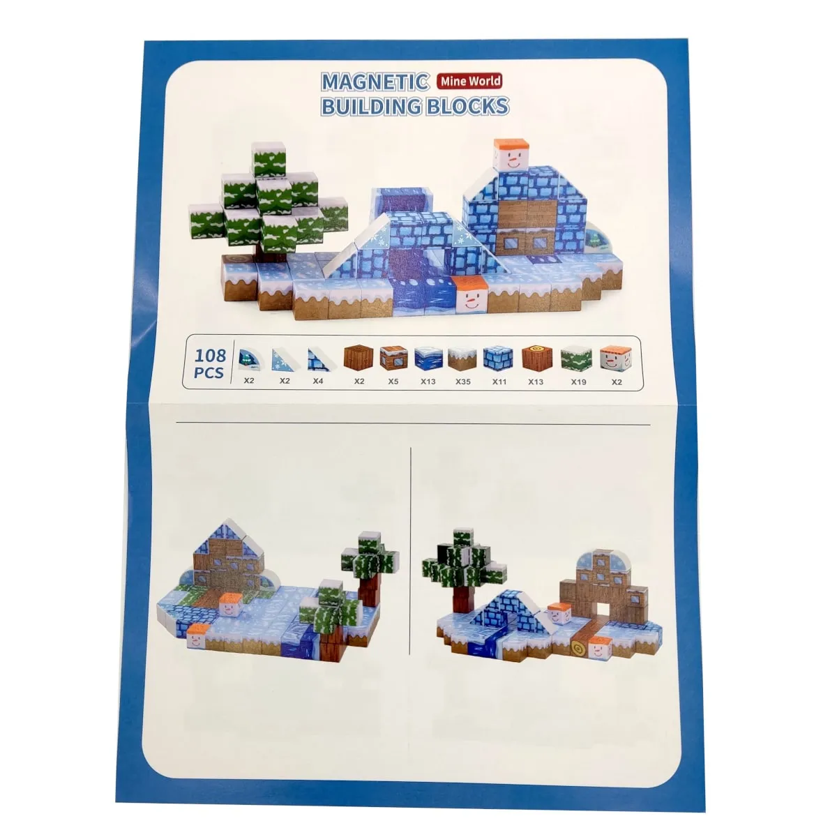 Magnetyczne klocki - MagCraft - 108 el. - miniatura 7